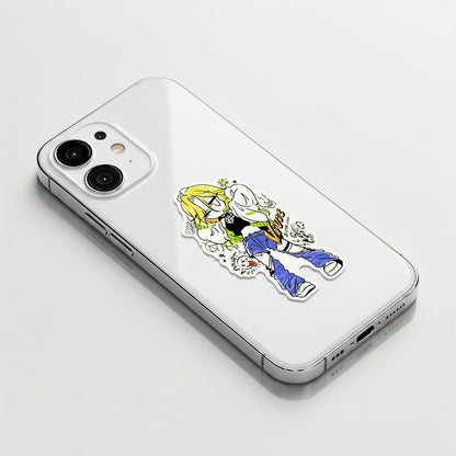 Fashionable Blonde Girlie ✦ B-Side Label Sticker