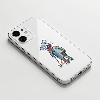 Creepy Teddy Bear Mascot ✦ B-Side Label Sticker
