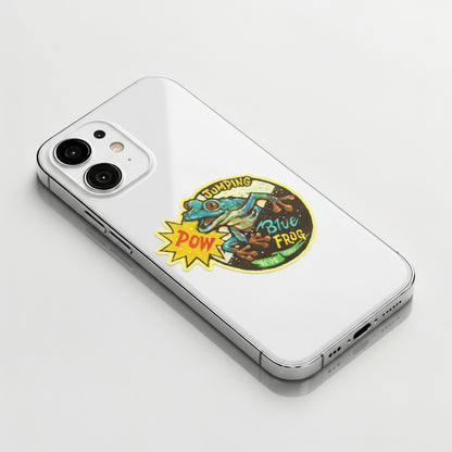 Jumping Blue Frog ✦ B-Side Label Sticker