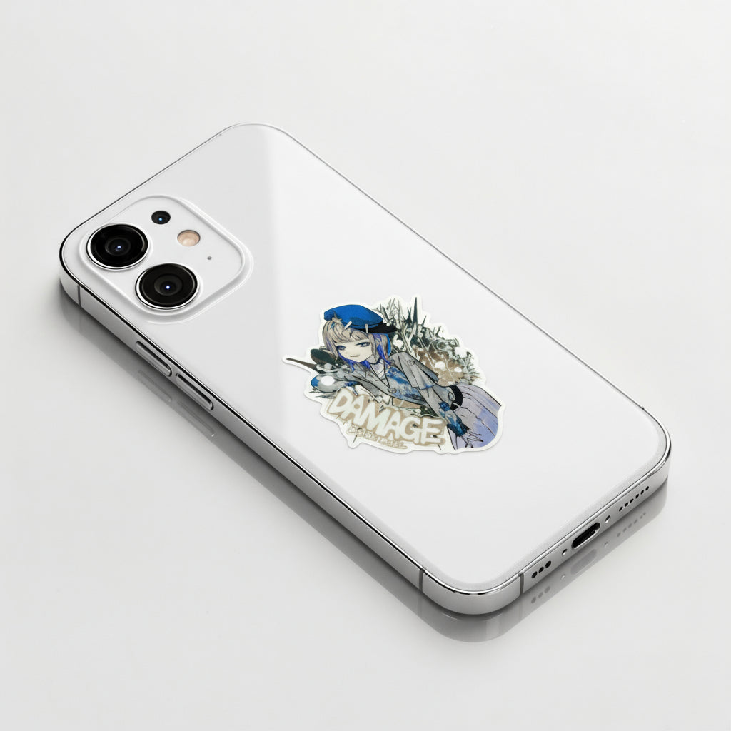 Damage Girlie ✦ B-Side Label Sticker