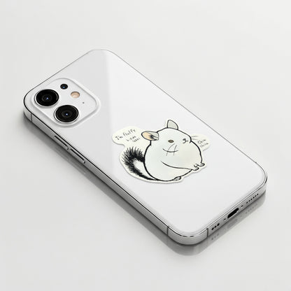 Cute Fluffy Chinchilla ✦ B-Side Label Sticker