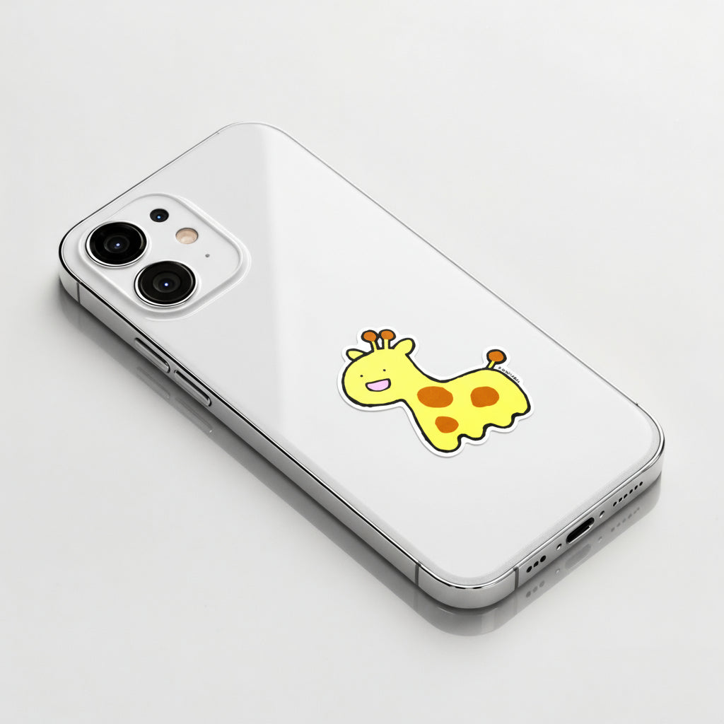 Adorable Happy Giraffe ✦ B-Side Label Sticker