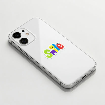 Smiley Rainbow Letters ✦ B-Side Label Sticker