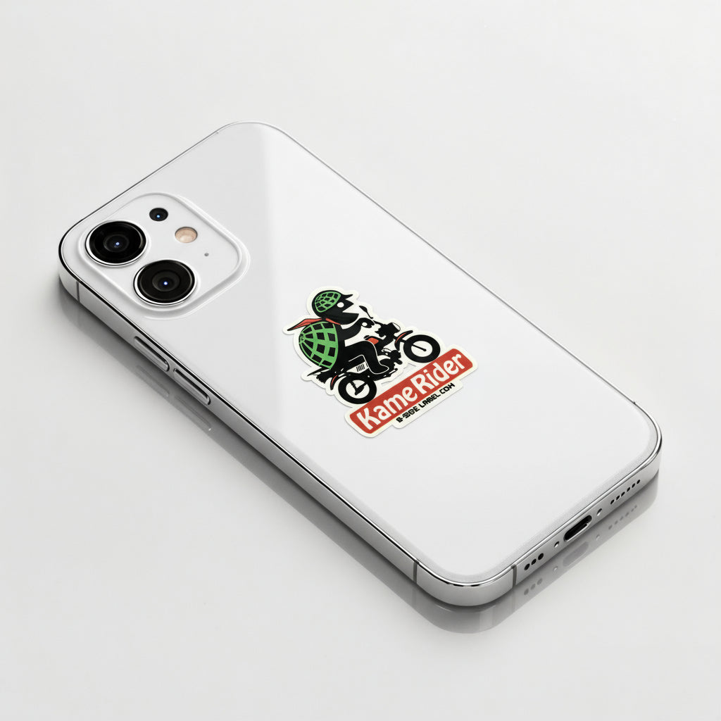 Turtle Kame Rider ✦ B-Side Label Sticker