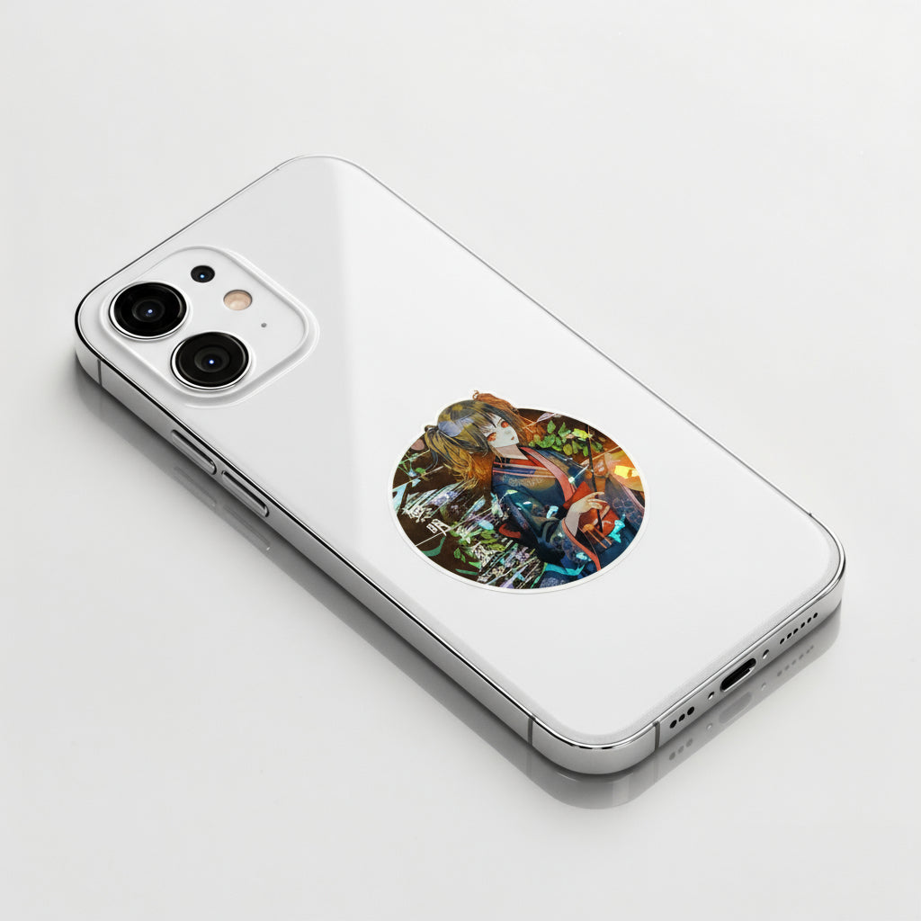 Spooky Lantern Girl ✦ B-Side Label Sticker