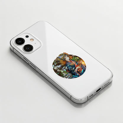 Spooky Lantern Girl ✦ B-Side Label Sticker