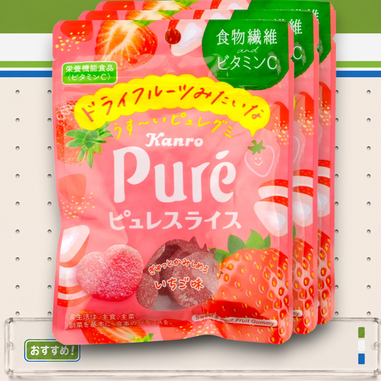 Kanro ✦ Gominolas Puré Slice ✦ Fresa