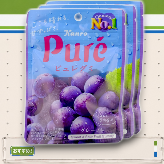 Kanro ✦ Puré Gummy ✦ Traube