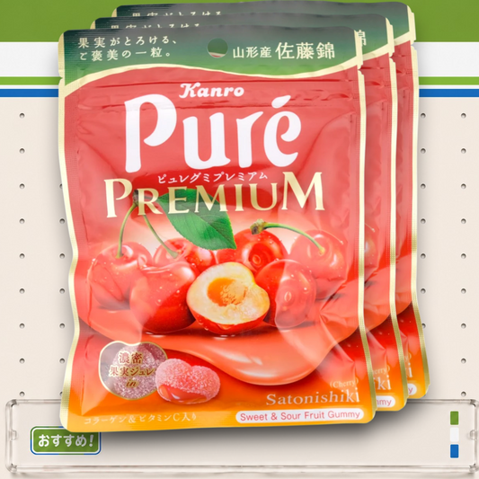 Kanro ✦ Puré Premium Gummy ✦ Kirsche