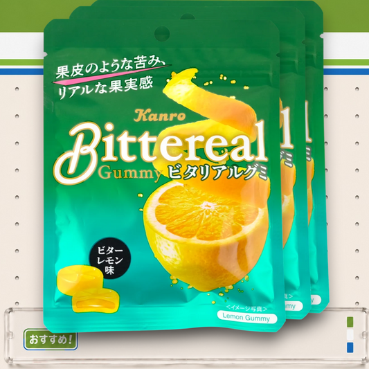 Kanro Bittereal Gummy ✦ Bitter Lemon ✦ Japanese Candy