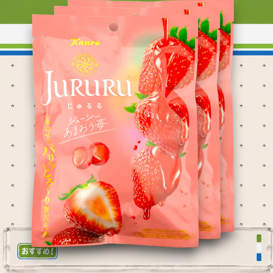 Kanro ✦ Jururu Bonbons ✦ Erdbeere