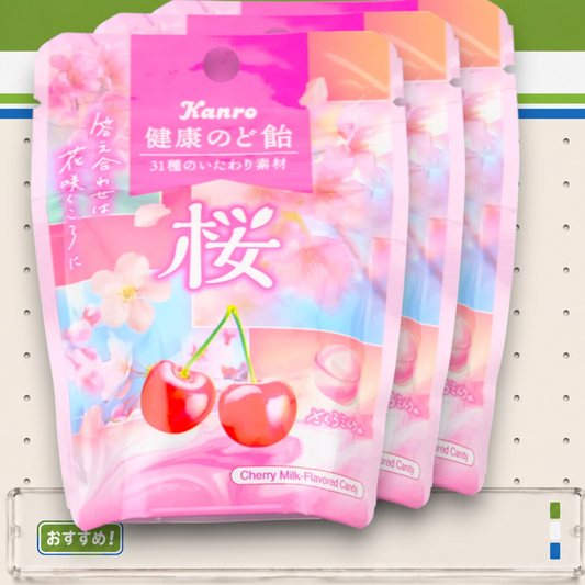 Kanro ✦ Sakura Kirschblütenbonbons ✦ Kirsch-Milch