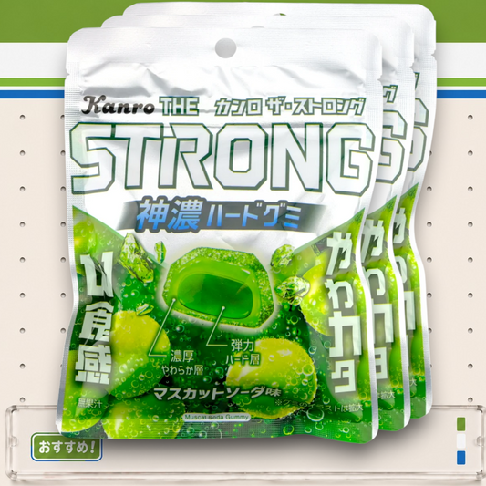 Kanro THE STRONG Gummy ✦ Muscat Soda ✦ Japanese Candy