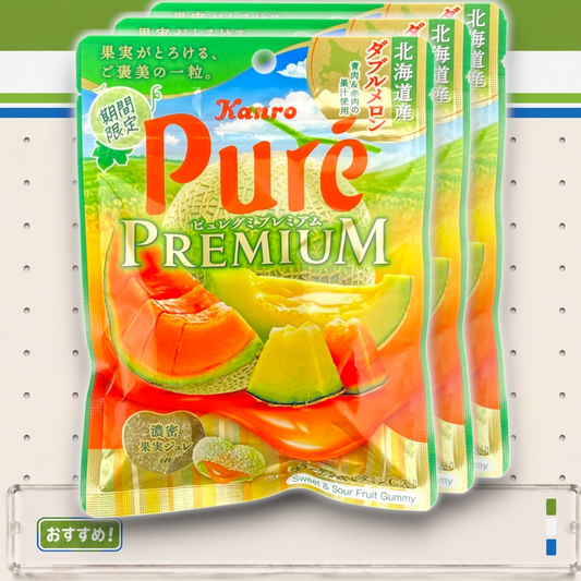 Kanro ✦ Puré Premium Gummy ✦ Hokkaido-Melonen