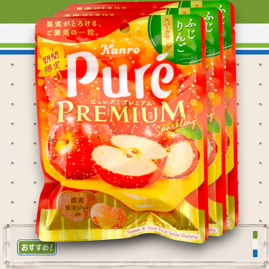Kanro ✦ Puré Premium Gummy ✦ Fuji-Apfel