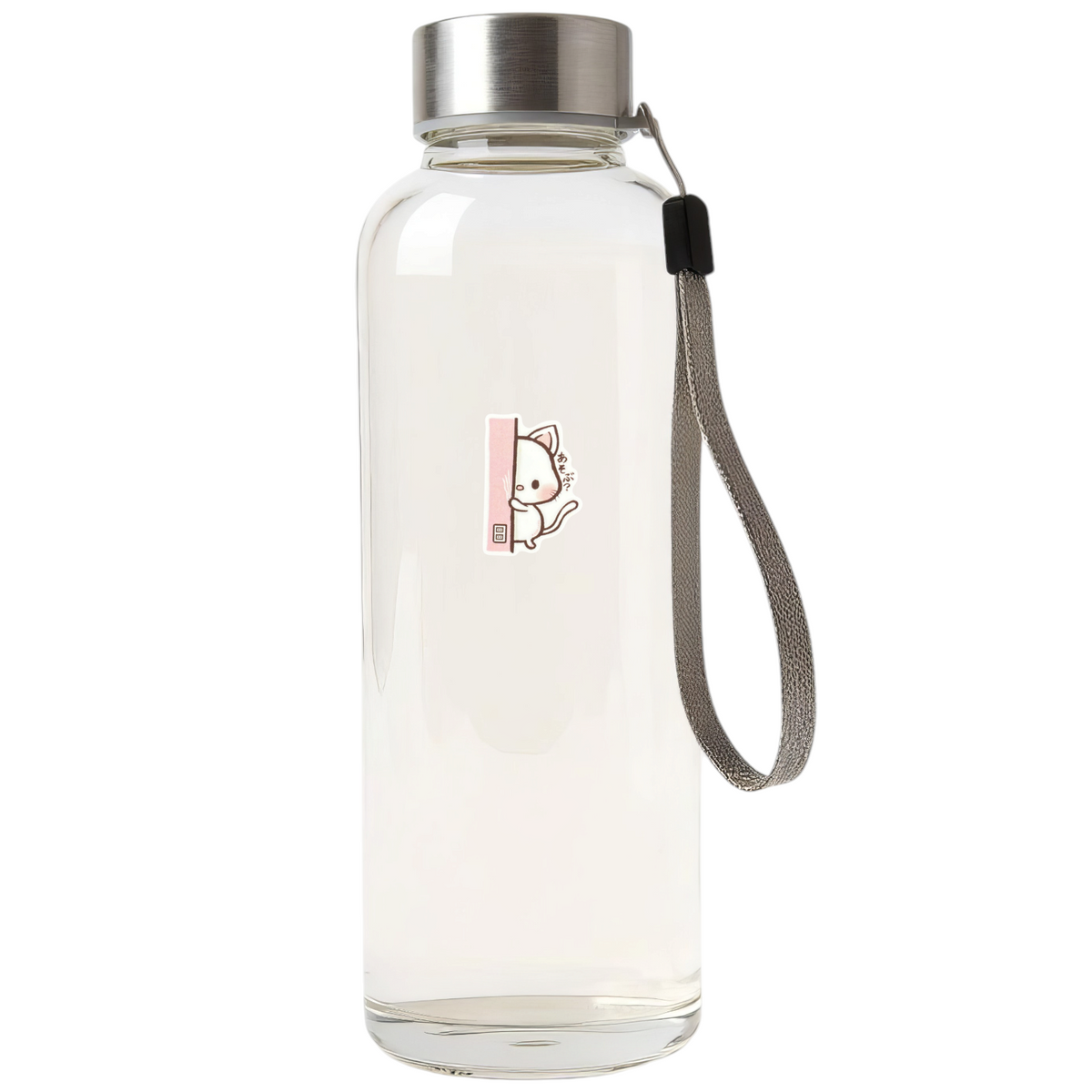 Shy Kitten Wants To Play on bottle — original photograph, corrected upright wall orientation, Shopify Small template