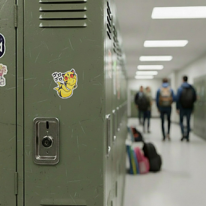 Inuyasha Mica ✦ B-Side Label Sticker on locker — Shopify Medium PhotoRoom template, orientation corrected from verified original photograph