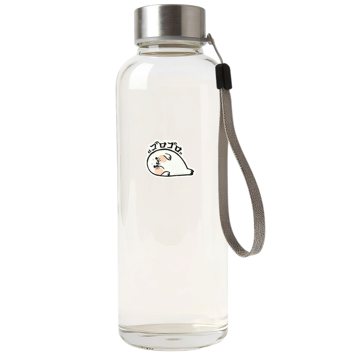Baby Seal Side sticker on bottle — Shopify PhotoRoom template, verified original photograph