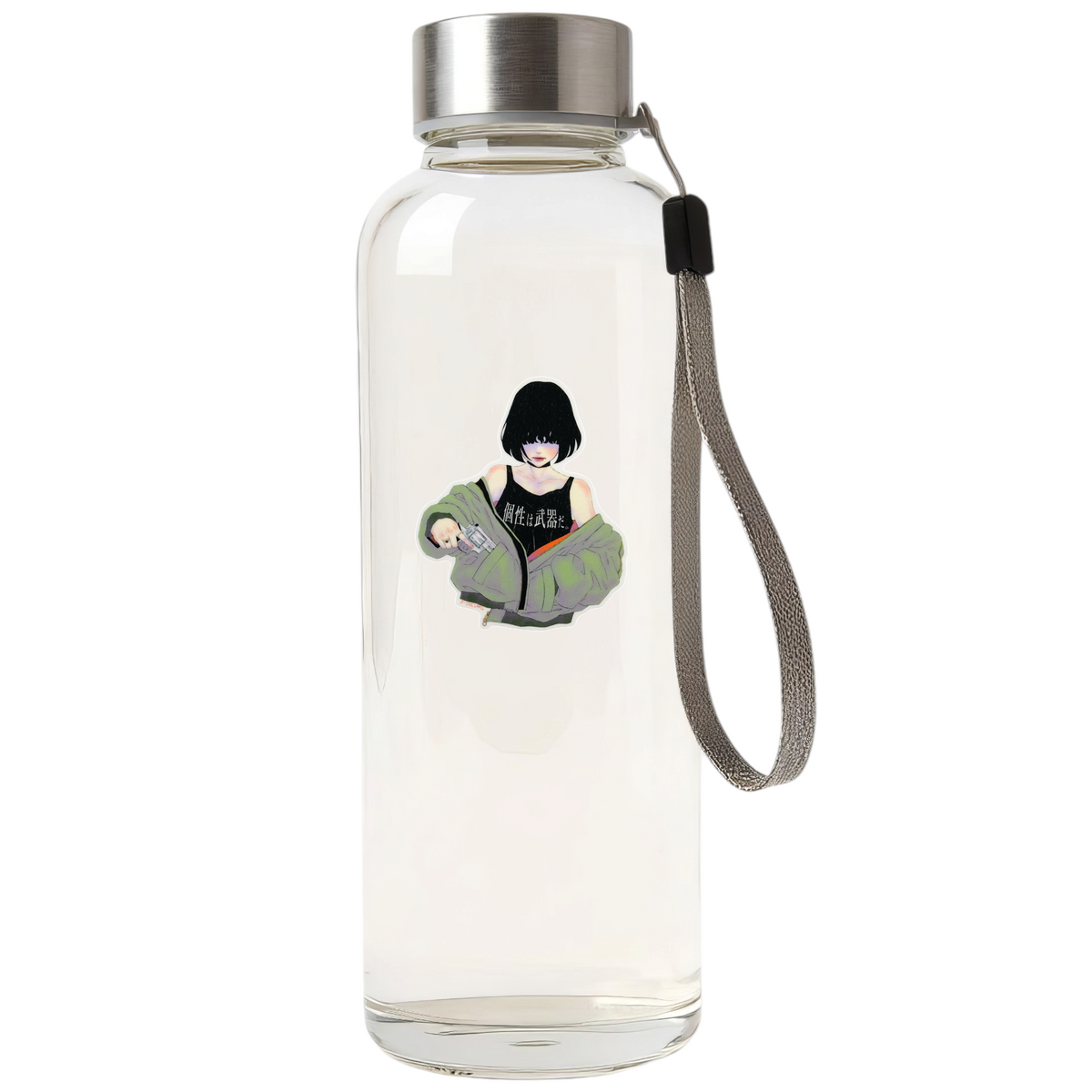Individuality is a Weapon sticker on bottle — Shopify Medium template, recovered original DSCF1305