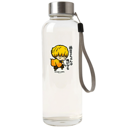 Demon Slayer - Zenitsu Agatsuma 1 ✦ B-Side Label Sticker — bottle scene using the Shopify PhotoRoom template and original photograph