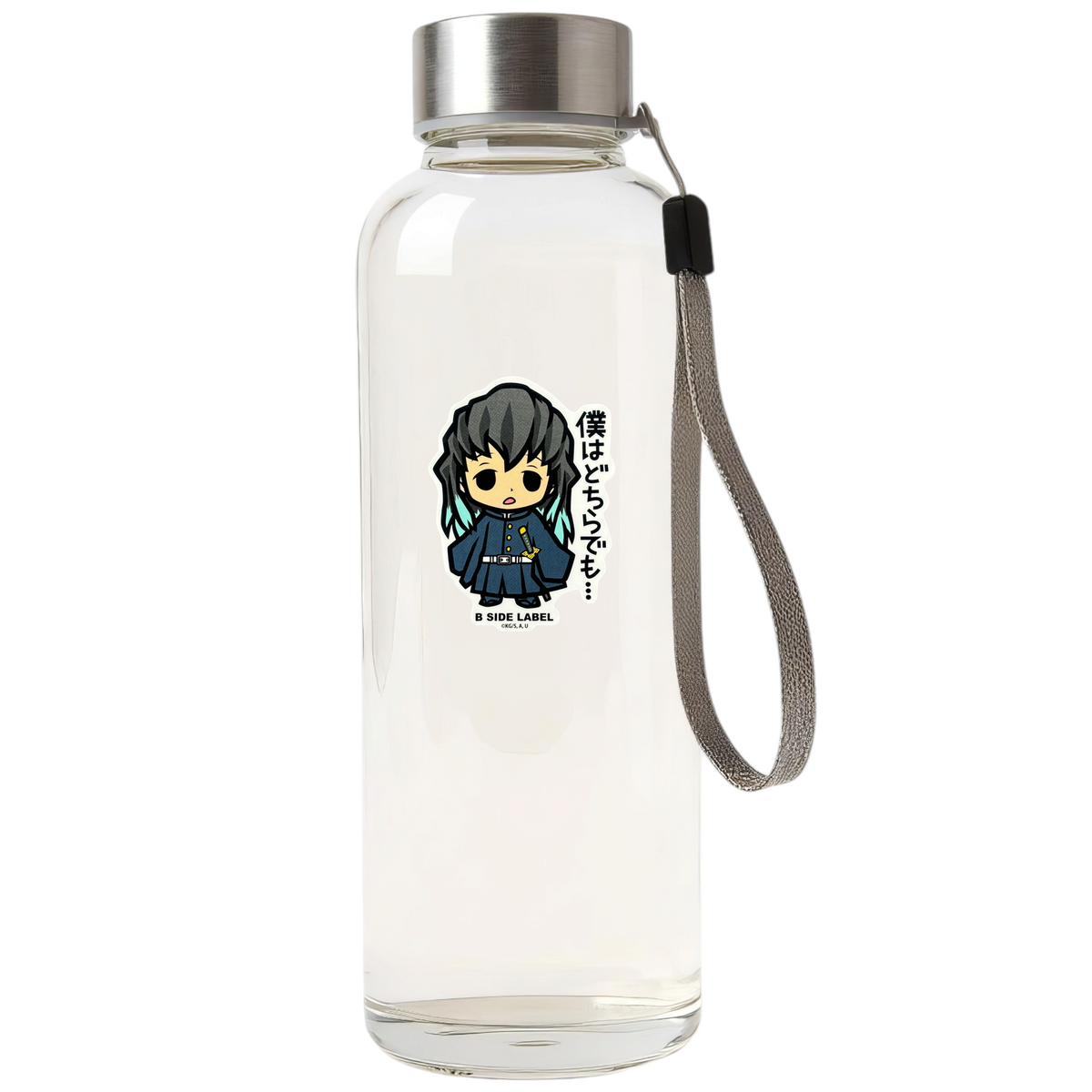 Demon Slayer - Tokito Muichiro 1 ✦ B-Side Label Sticker — bottle scene using the Shopify PhotoRoom template and original photograph