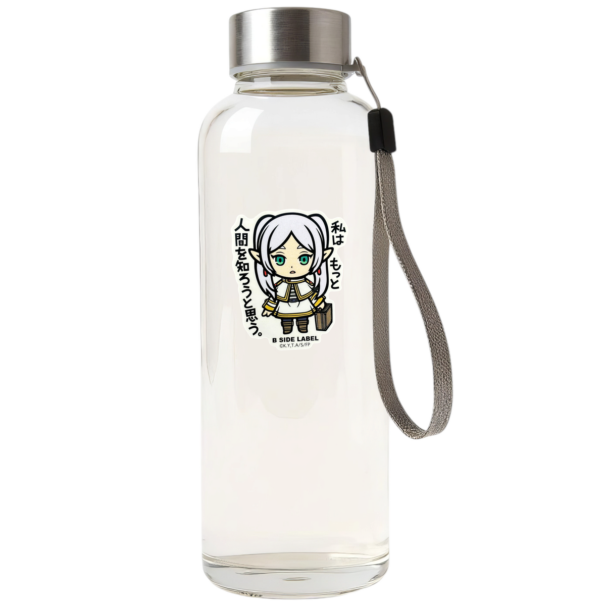 Frieren Beyond Journey's End Frieren ✦ B-Side Label Sticker — bottle scene using the Shopify PhotoRoom template and original photograph