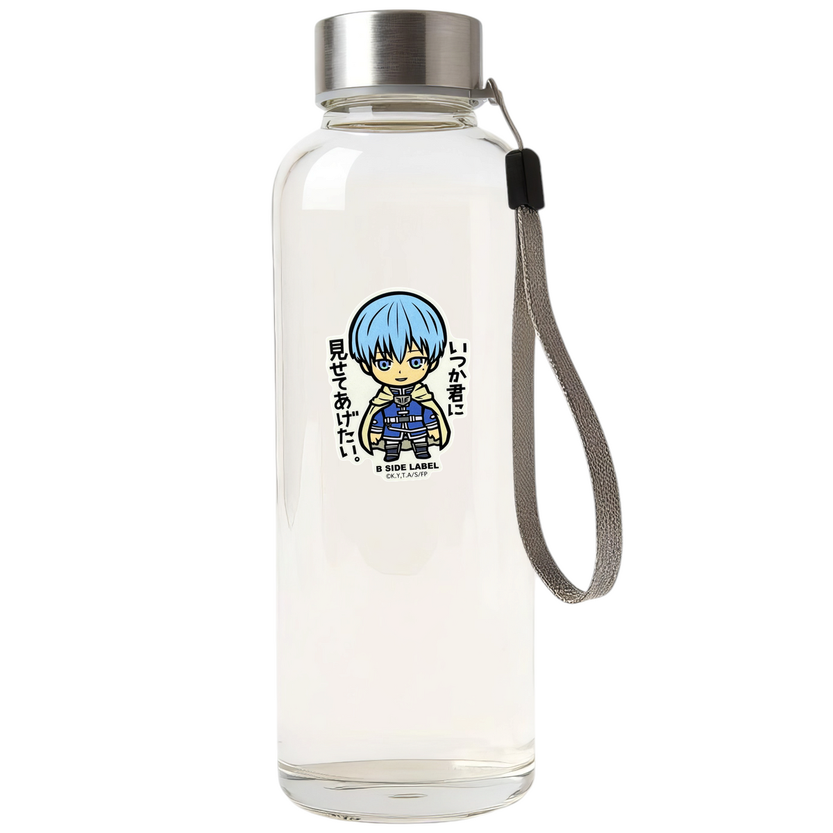 Frieren Beyond Journey's End Himmel ✦ B-Side Label Sticker — bottle scene using the Shopify PhotoRoom template and original photograph