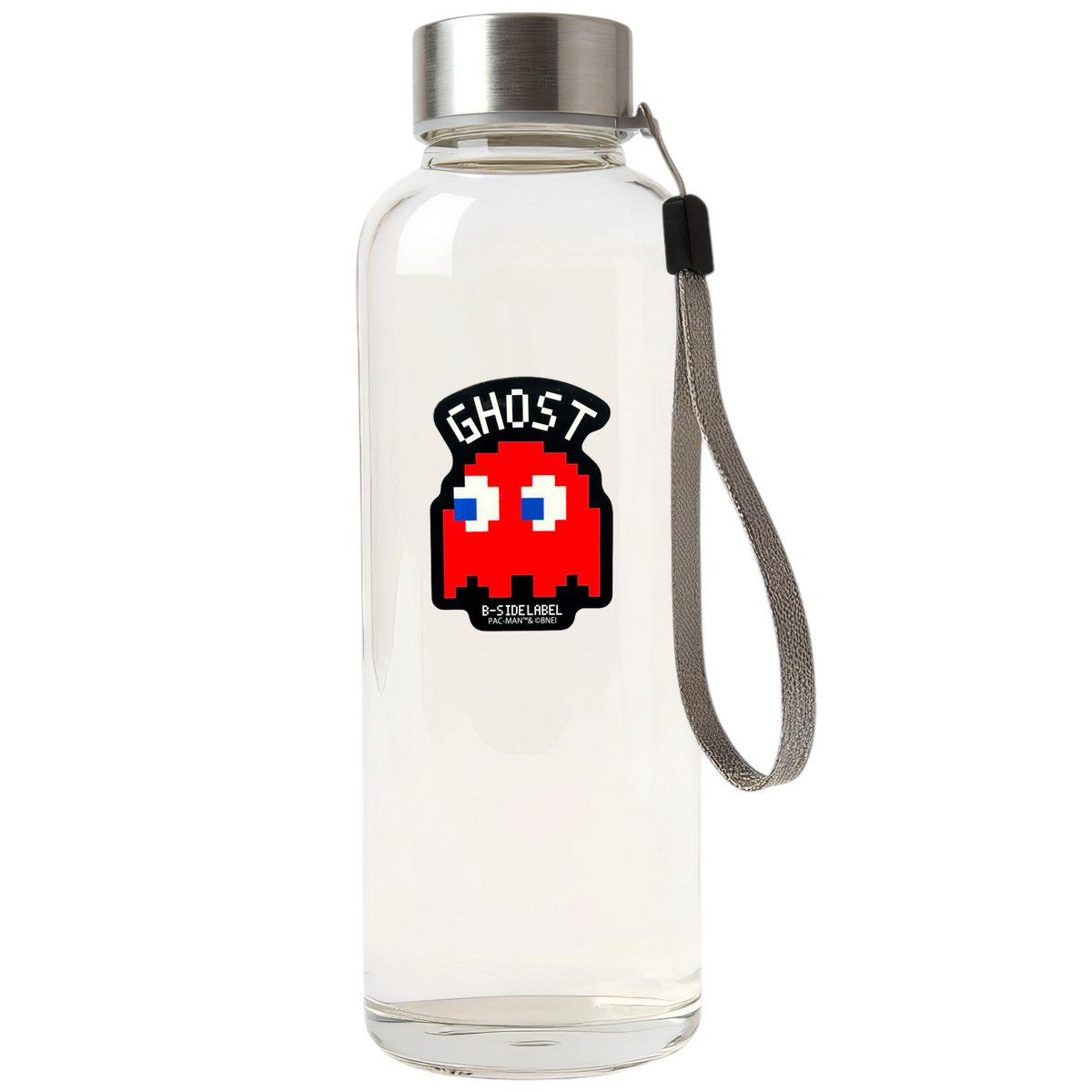 Pac Man Blinky ✦ B-Side Label Sticker — bottle scene using the Shopify PhotoRoom template and original photograph