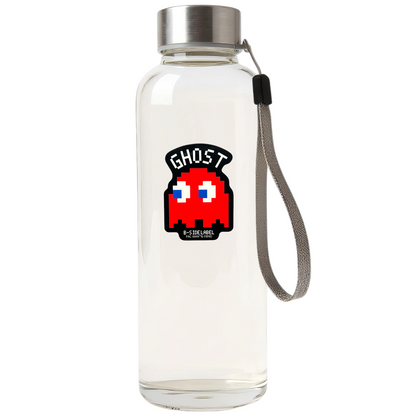 Pac Man Blinky ✦ B-Side Label Sticker — bottle scene using the Shopify PhotoRoom template and original photograph