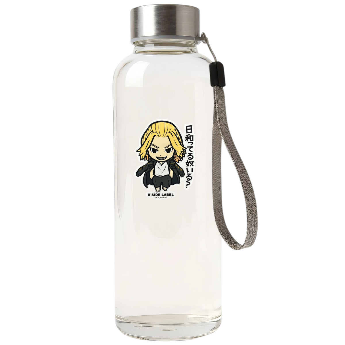 Tokyo Revengers Sano Manjiro ✦ B-Side Label Sticker — bottle scene using the Shopify PhotoRoom template and original photograph