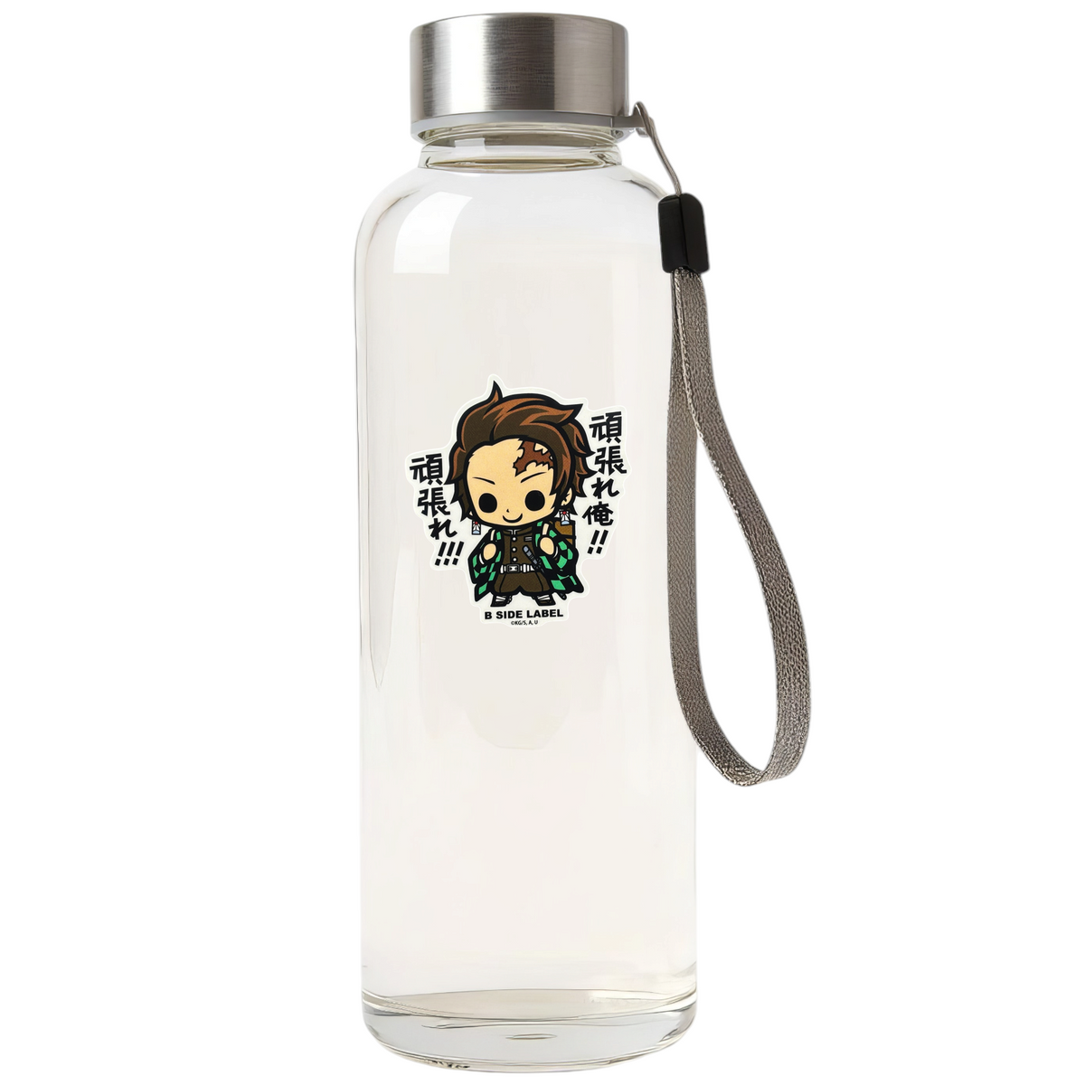 Demon Slayer - Kamado Tanjiro 2 ✦ B-Side Label Sticker — bottle scene using the Shopify PhotoRoom template and original photograph