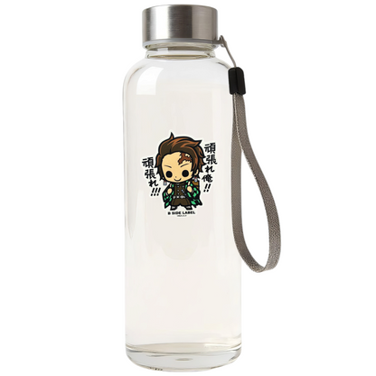 Demon Slayer - Kamado Tanjiro 2 ✦ B-Side Label Sticker — bottle scene using the Shopify PhotoRoom template and original photograph