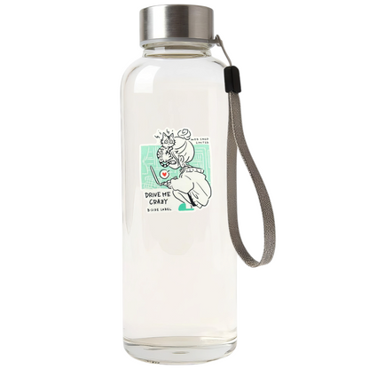 Cute Girl and Shy Kitten ✦ B-Side Label Sticker — bottle scene using the Shopify PhotoRoom template and original photograph