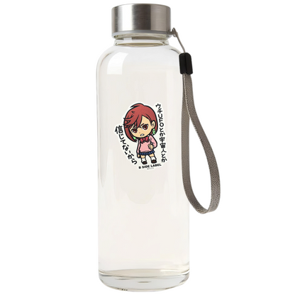 DanDaDan Momo ✦ B-Side Label Sticker — bottle scene using the Shopify PhotoRoom template and visually verified original photograph