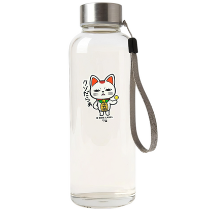 DanDaDan Turbo Granny (Lucky Cat) ✦ B-Side Label Sticker — bottle scene using the Shopify PhotoRoom template and visually verified original photograph