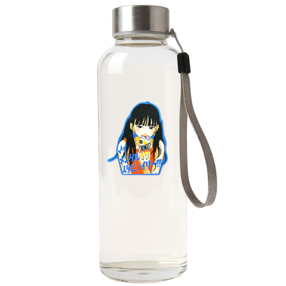 Cute Girl Strong Drink ✦ B-Side Label Sticker — bottle scene using the Shopify PhotoRoom template and original photograph