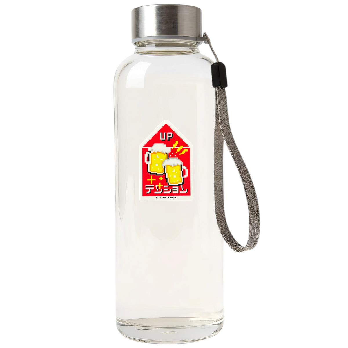 Stress Relief Ability Unlocked ✦ B-Side Label Sticker — bottle scene using the Shopify PhotoRoom template and original photograph