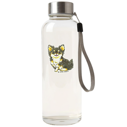Cute Chihuahua ✦ B-Side Label Sticker — bottle scene using the Shopify PhotoRoom template and original photograph