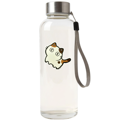 Round-Eyed Kitten ✦ B-Side Label Sticker — bottle scene using the Shopify PhotoRoom template and original photograph