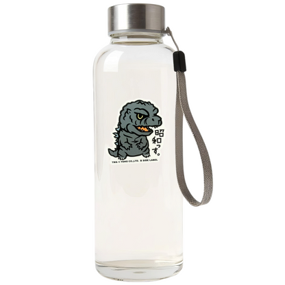Godzilla Showa Era ✦ B-Side Label Sticker — bottle scene using the Shopify PhotoRoom template and original photograph