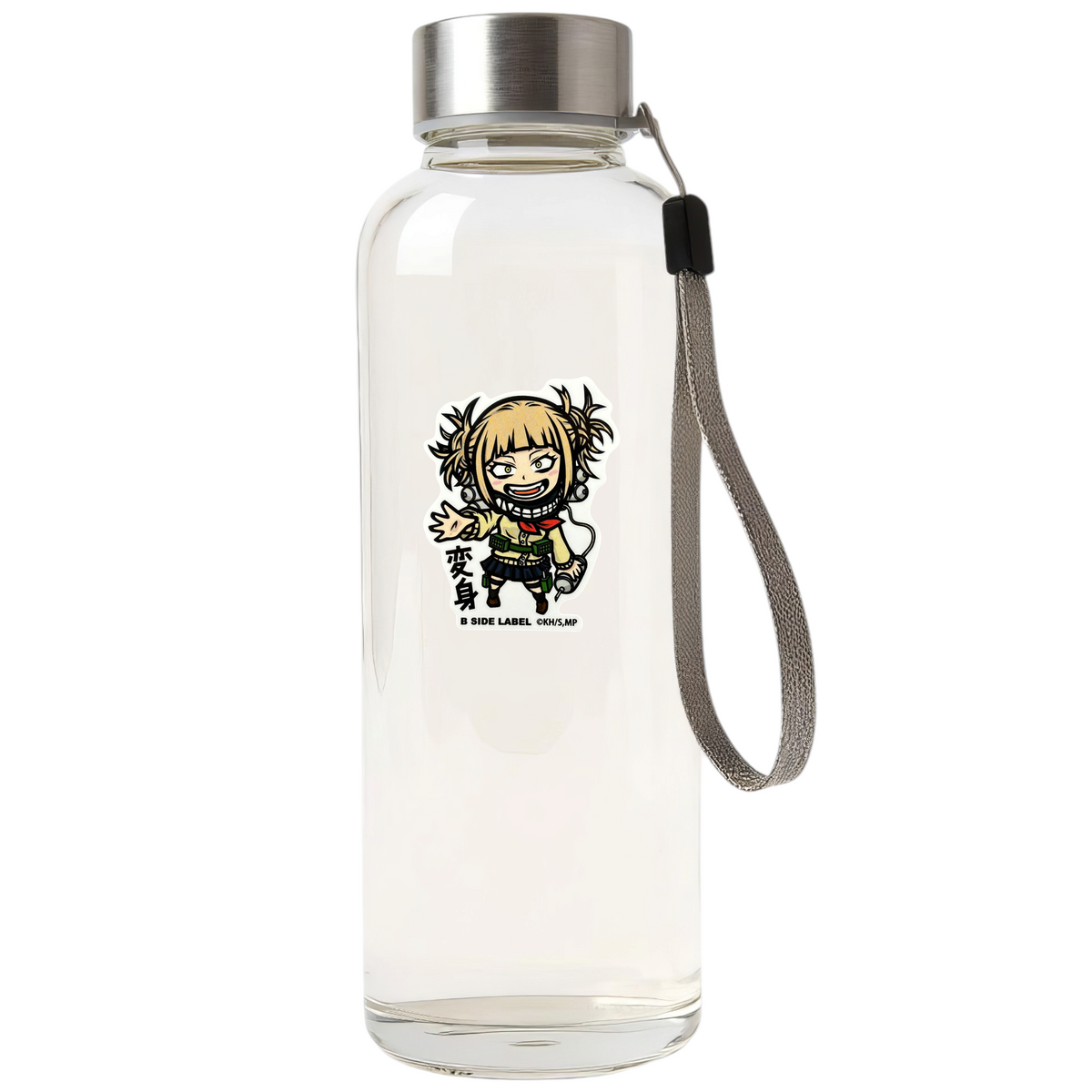 My Hero Academia Toga Himiko ✦ B-Side Label Sticker — bottle scene using the Shopify PhotoRoom template and original photograph