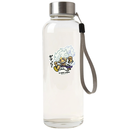 One Piece Luffy Gear 5 ✦ B-Side Label Sticker — bottle scene using the Shopify PhotoRoom template and original photograph