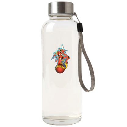 Evangelion Eva Unit 02 ✦ B-Side Label Sticker — bottle scene using the Shopify PhotoRoom template and original photograph