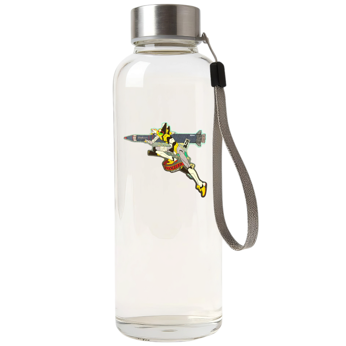 Evangelion Eva Unit 0 ✦ B-Side Label Sticker — bottle scene using the Shopify PhotoRoom template and original photograph