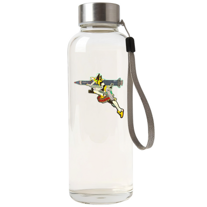 Evangelion Eva Unit 0 ✦ B-Side Label Sticker — bottle scene using the Shopify PhotoRoom template and original photograph