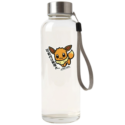 Pokémon Eevee ✦ B-Side Label Sticker — bottle scene using the Shopify PhotoRoom template and original photograph
