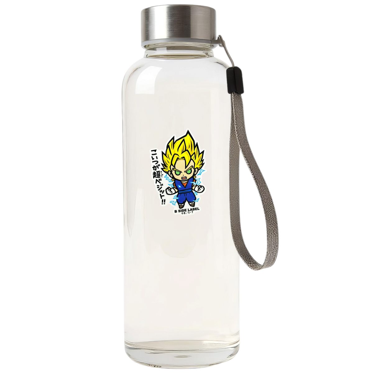 Dragon Ball Z - Vegito ✦ B-Side Label Sticker — bottle scene using the Shopify PhotoRoom template and original photograph