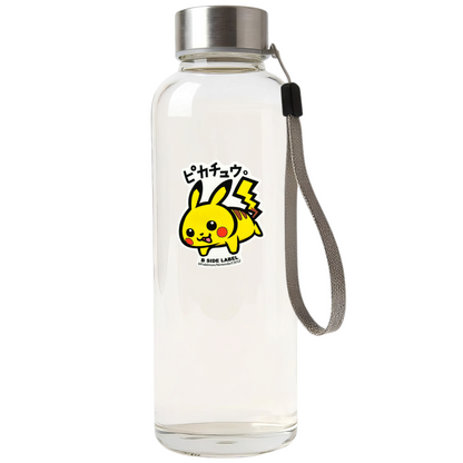 Pokémon Pikachu ✦ B-Side Label Sticker — bottle scene using the Shopify PhotoRoom template and original photograph