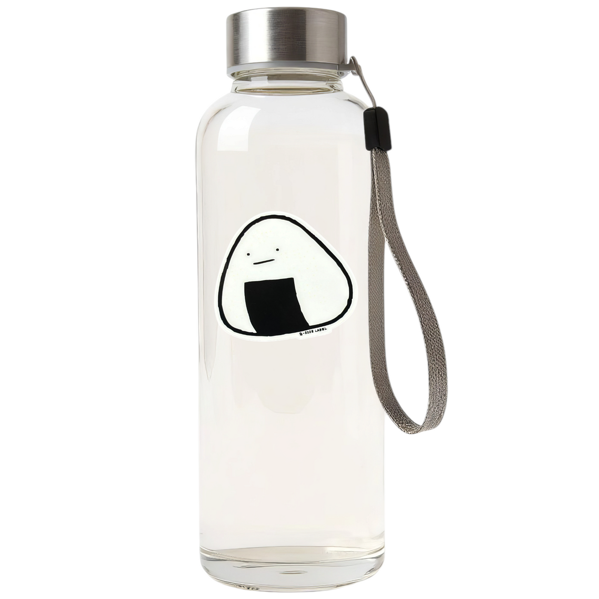 Cute Riceball Onigiri ✦ B-Side Label Sticker — bottle scene using the Shopify PhotoRoom template and original photograph