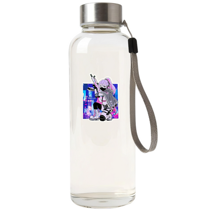 CYBER City Girl Pink AK47 ✦ B-Side Label Sticker — bottle scene using the Shopify PhotoRoom template and original photograph